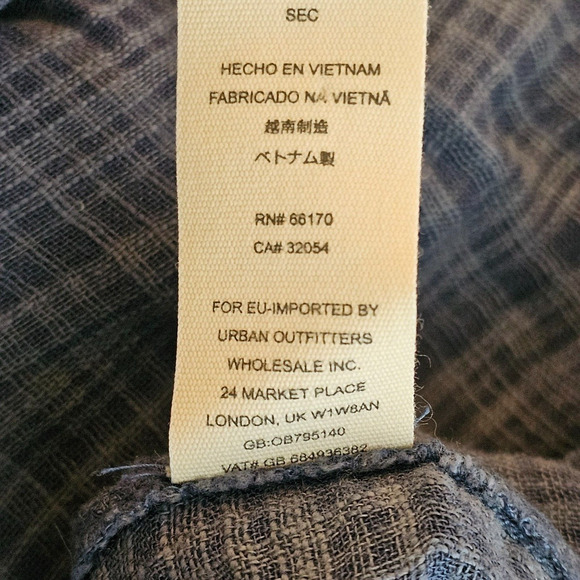 Free People Talk To Me Gauzy Fray Hem Top Size XS Blue Popover Boho Buttons - Picture 8 of 11